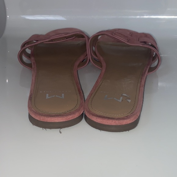 Pink Marc fisher genuine suede slip on sandals - Picture 4 of 7